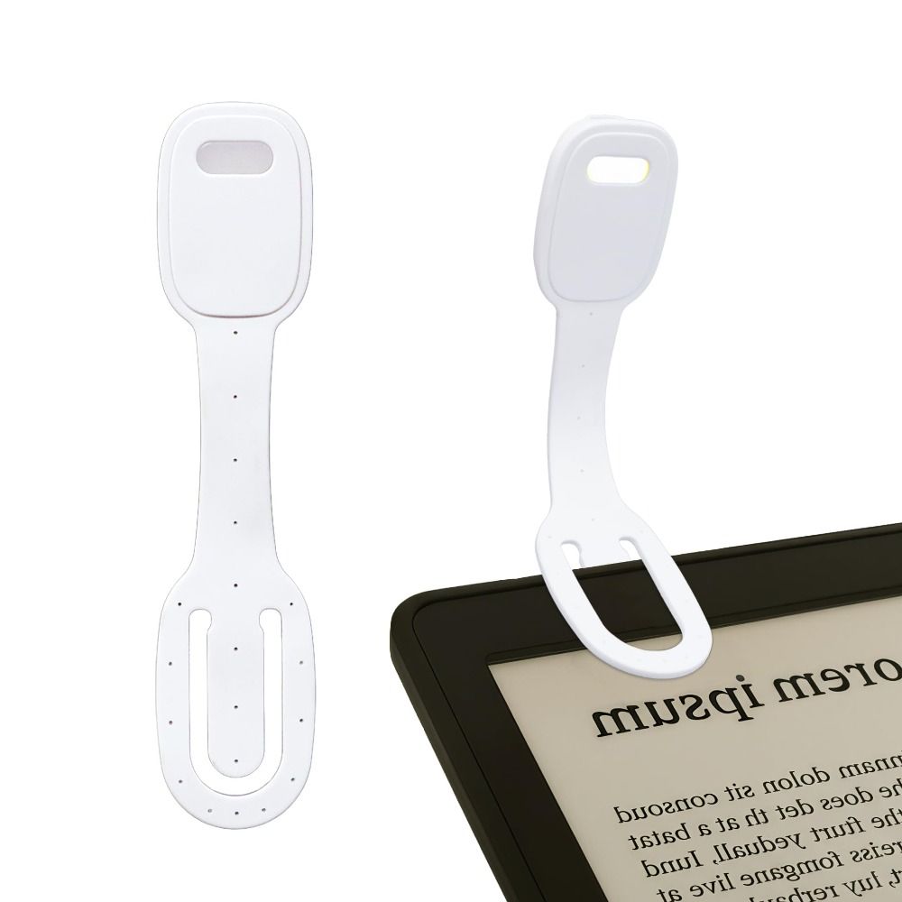 Travel Reading Accessories - Lampu Buku Clip-On 2-in-1 dengan Kecerahan