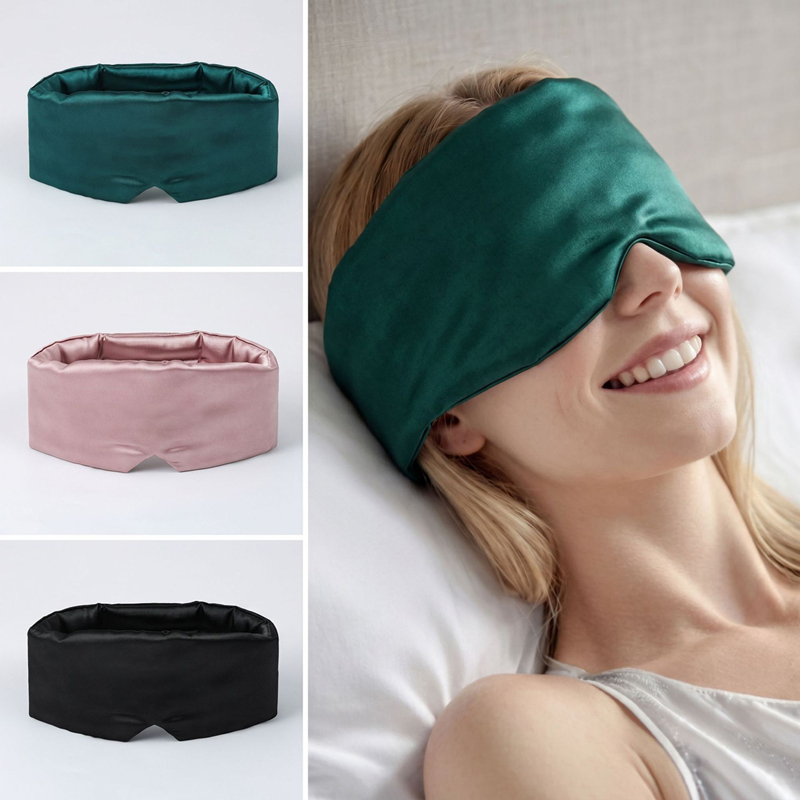 Travel Accessories Eye Mask - Masker Mata Tidur Sutra Es Bernapas,
