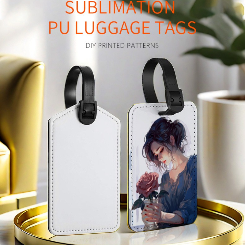 Travel Accessories Sale - Tag Bagasi Kulit PU Gambar Kustom