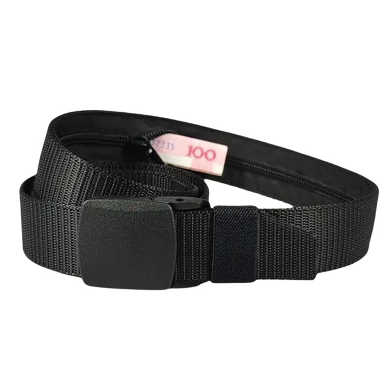 Money Belt Hidden - Sabuk Anti Maling Pria untuk Perjalanan,