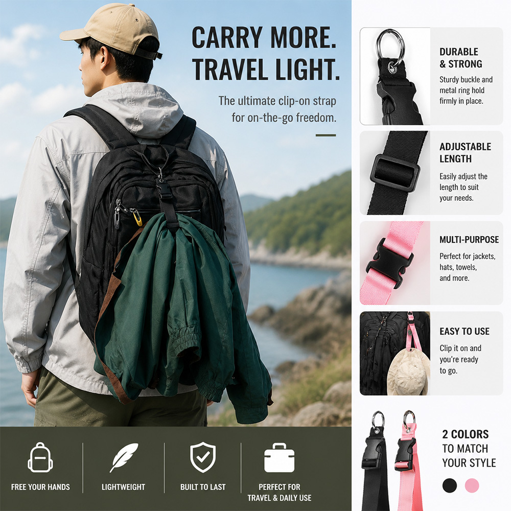 Luggage Strap Belt - Tali Bagasi Anti Maling Portabel Gesper