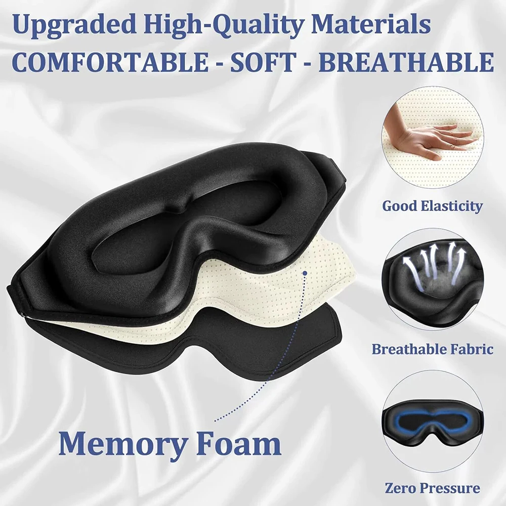 Masker Mata 3D, Masker Tidur N - Travel Accessories Eye Mask ulasan dan harga