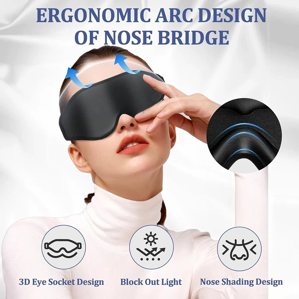 Masker Mata 3D, Masker Tidur N - Travel Accessories Eye Mask ulasan dan harga