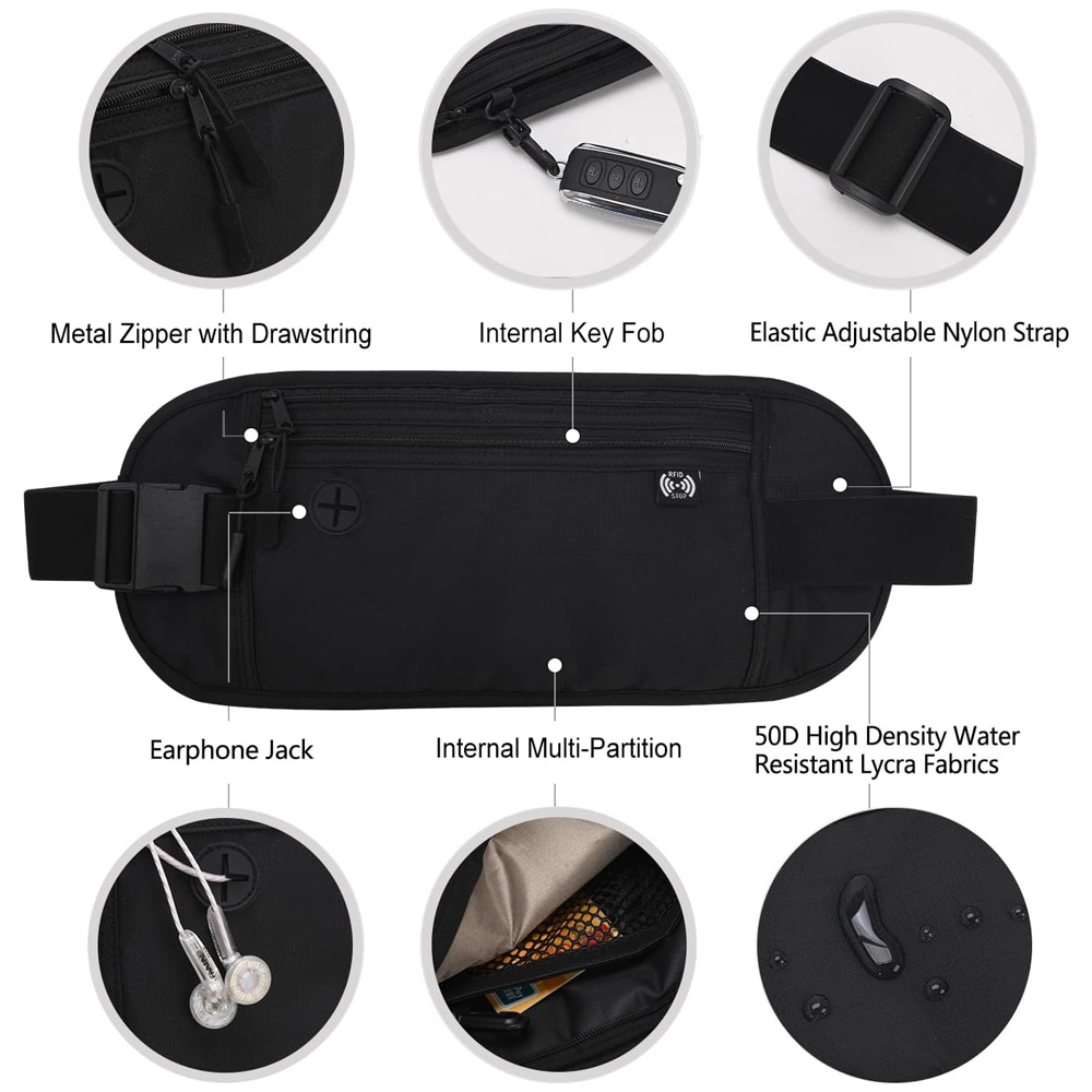 1 Buah Sabuk Uang Perjalanan A - Money Belt Hidden ulasan dan harga