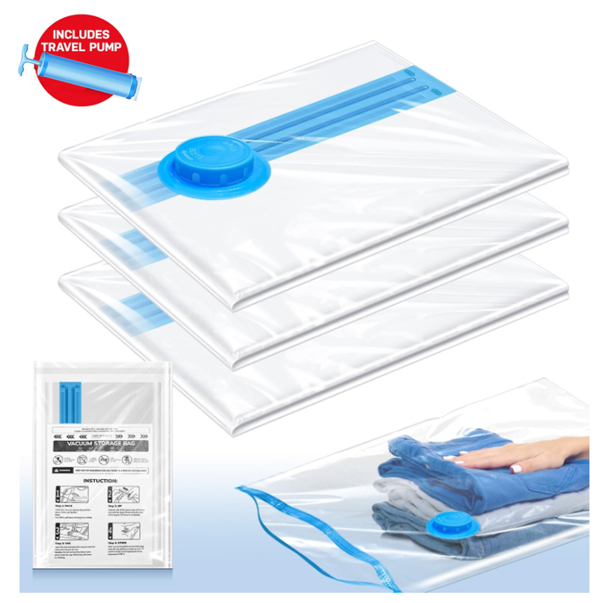 3PCS Kantong Vakum dengan Katu - Travel Accessories In Store ulasan dan harga