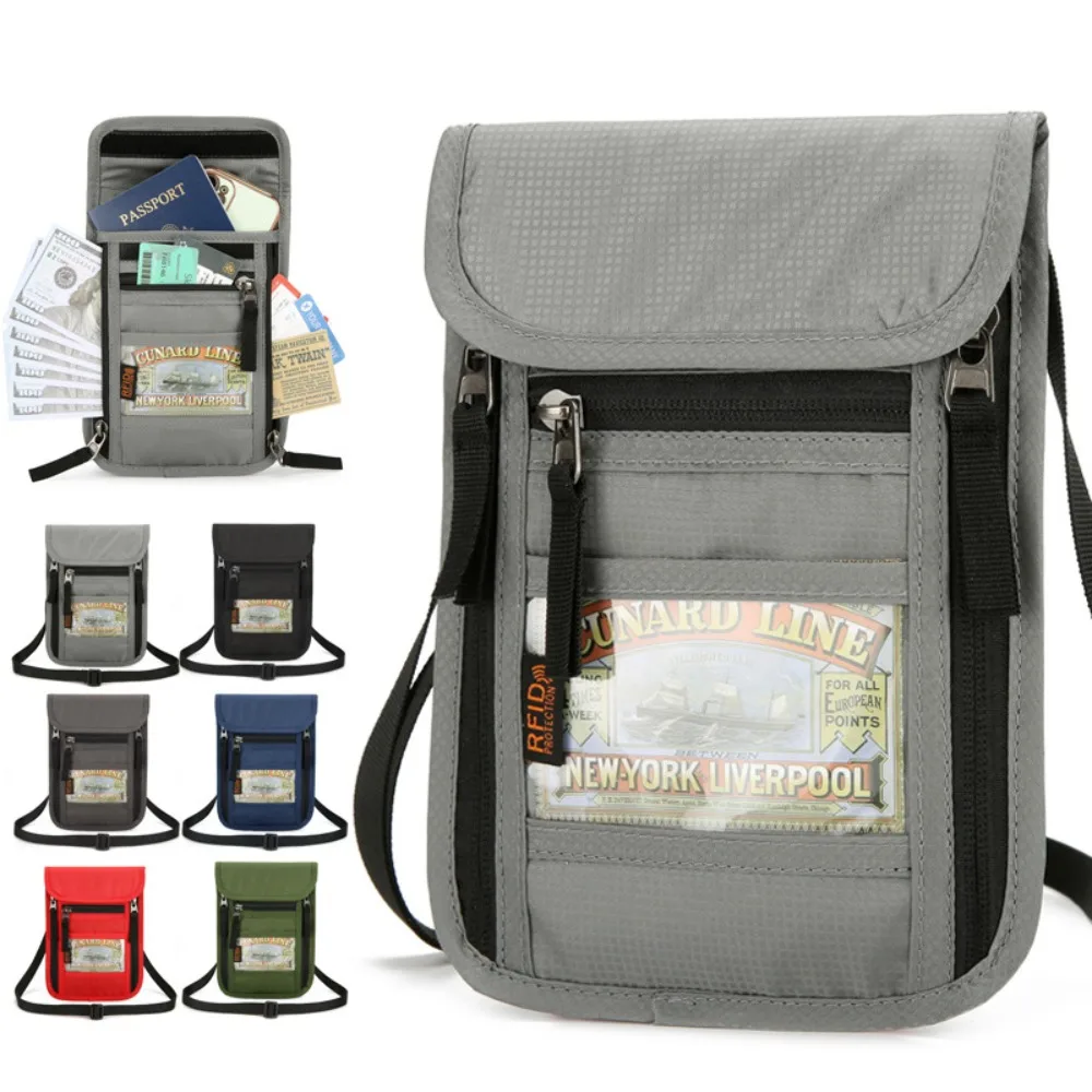 Dompet Leher Anti Maling denga - Travel Accessories Pouch For Women ulasan dan harga