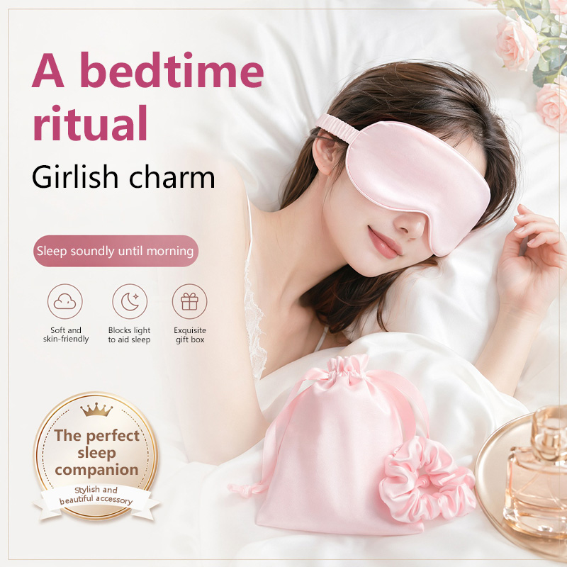 Set 3Pcs Masker Mata Sutra Pen - Travel Accessories Eye Mask ulasan dan harga