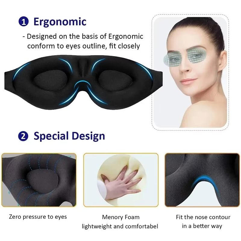 Masker Tidur Penutup Mata Penu - Travel Accessories Eye Mask ulasan dan harga