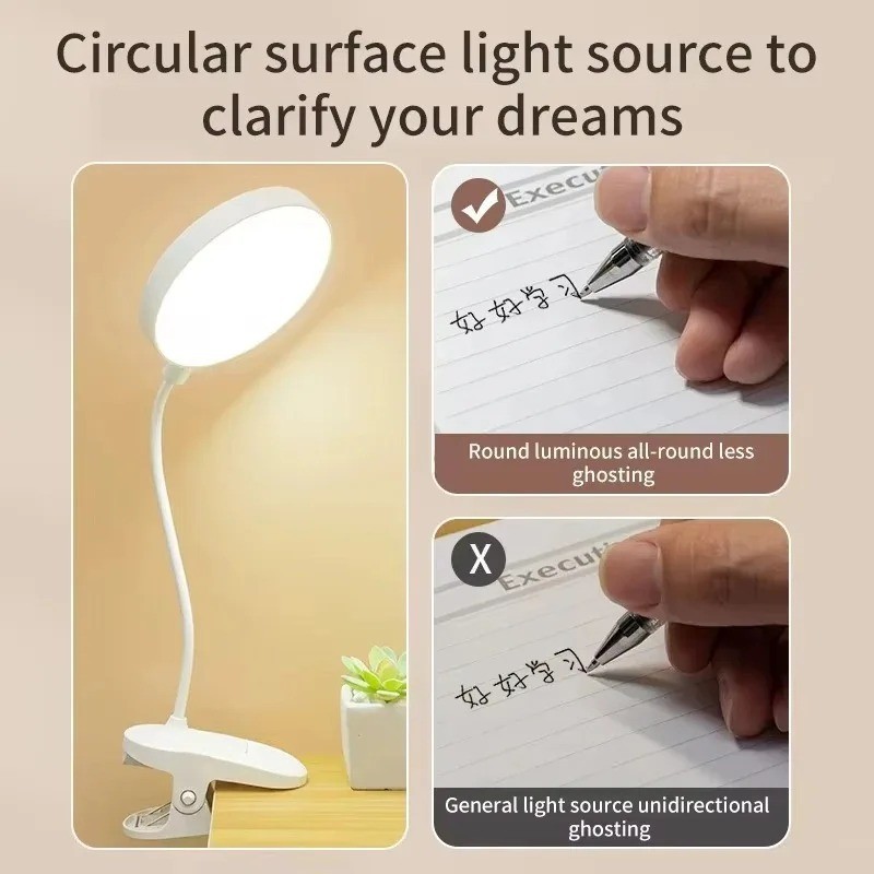 Lampu Meja Jepit USB Portabel  - Travel Reading Accessories ulasan dan harga