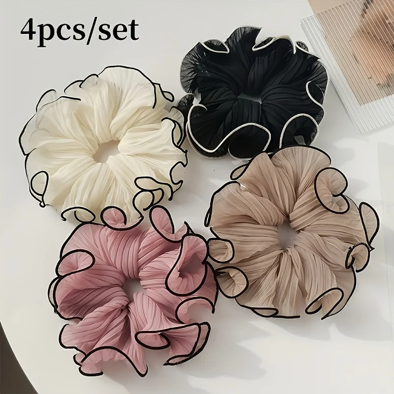 4 Buah/Set Ikat Rambut Kain Be - Travel Accessories Sale ulasan dan harga