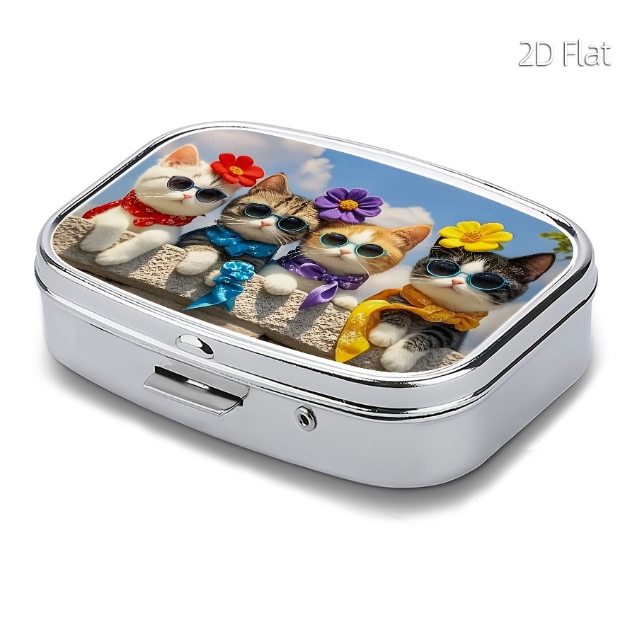 Desain Datar, 1 Wadah Pil Berm - Travel Accessories In Store ulasan dan harga