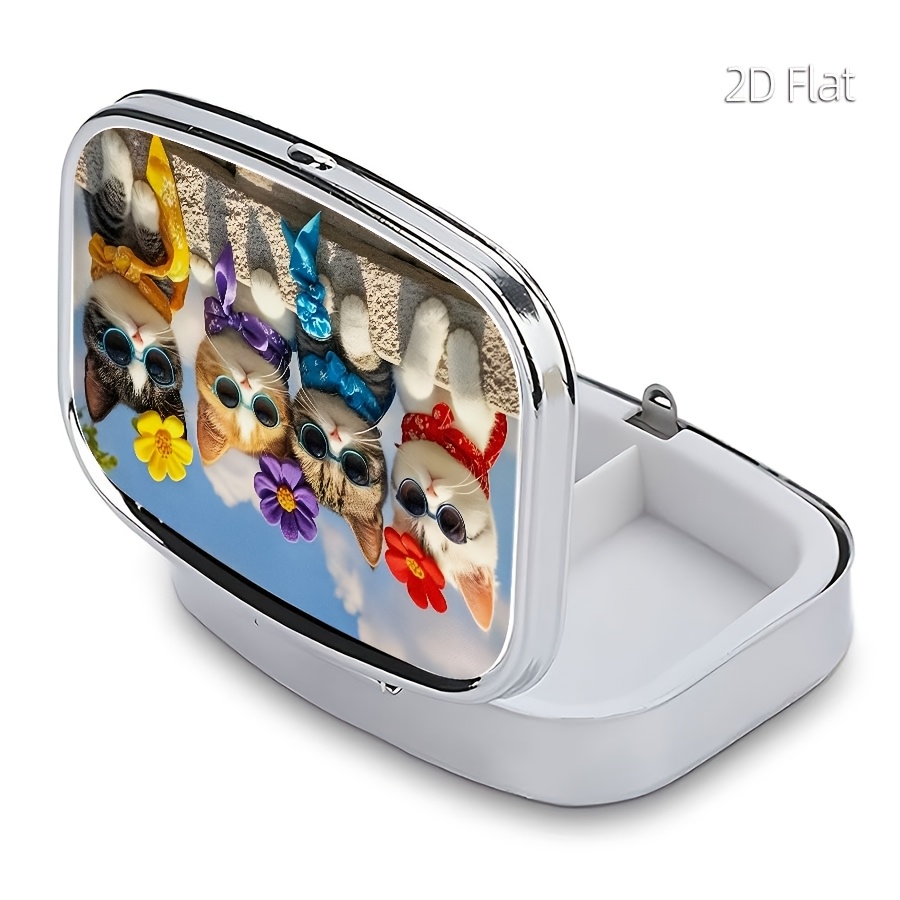 Desain Datar, 1 Wadah Pil Berm - Travel Accessories In Store ulasan dan harga